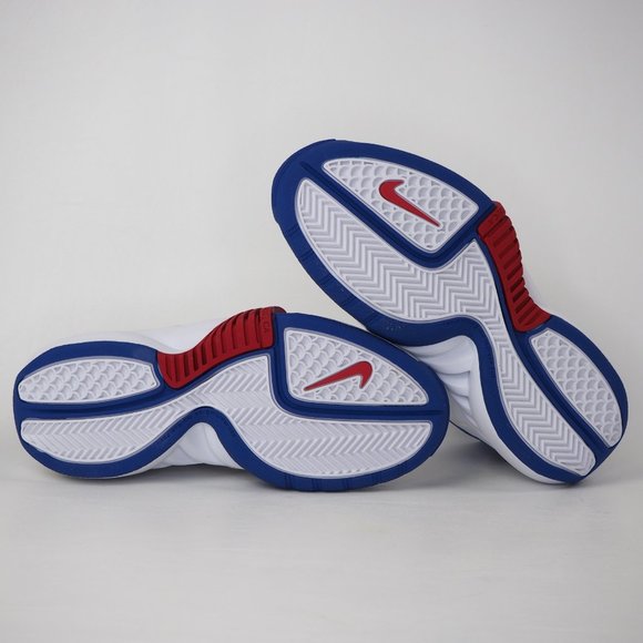 Nike Air P2 Ultimate Boys Shoes White/ Sylver - Picture 9 of 12